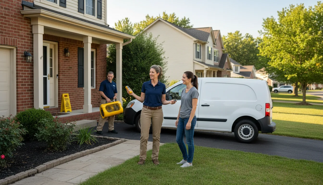Water restoration image for Flood Water Cleanup, Removal And Restoration Services in Newport, OH